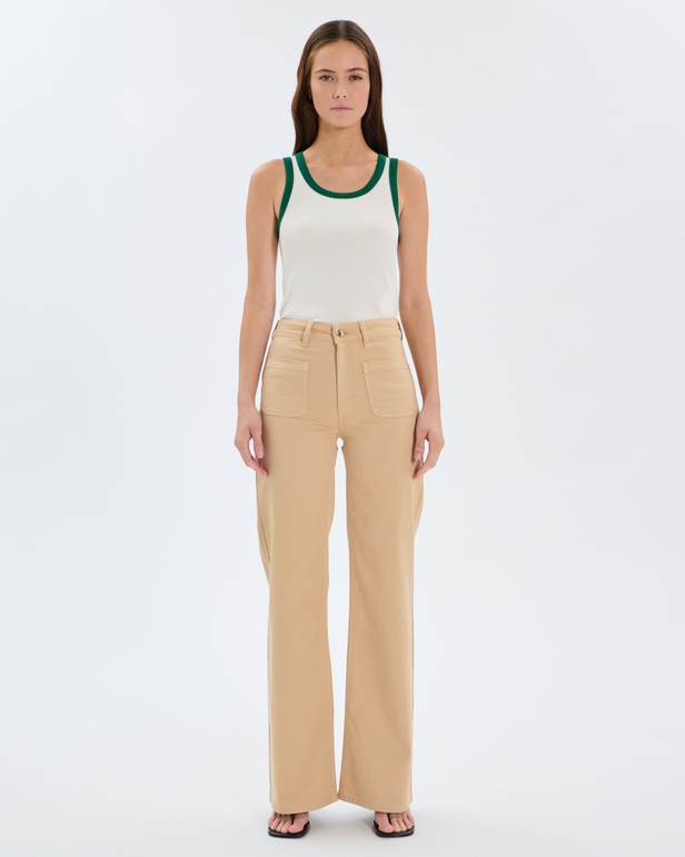 Jean Pocket Sand-colored 4-pocket cotton jeans ZAPA
