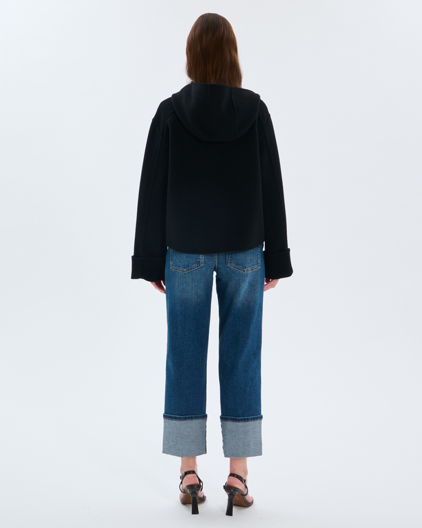 Marjy Coat Black wool coat ZAPA