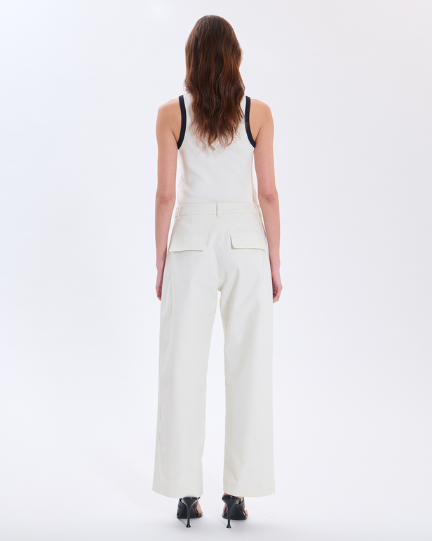 Paola trousers ecru cotton trousers ZAPA