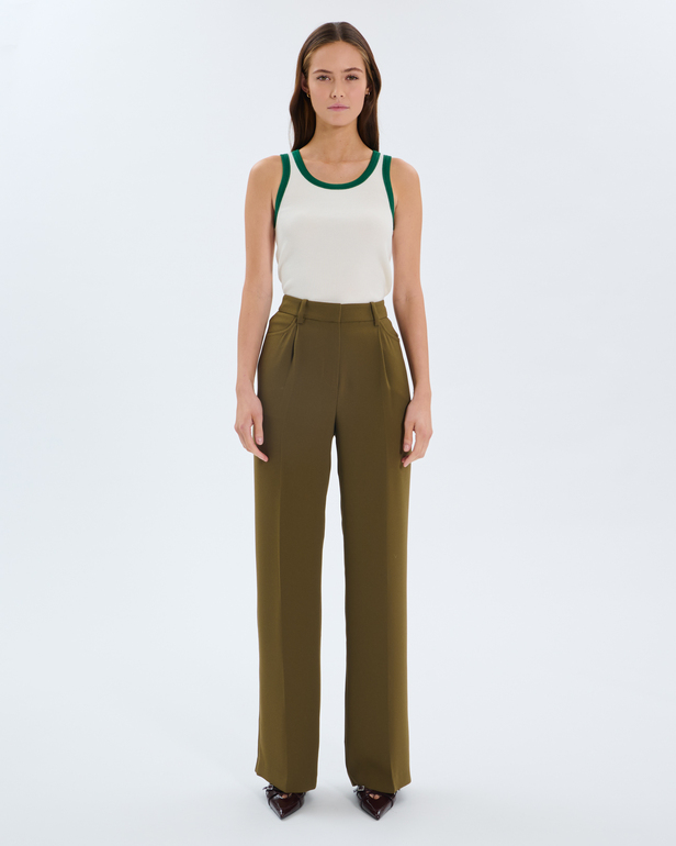 Pedro Trousers Flowy olive trousers ZAPA