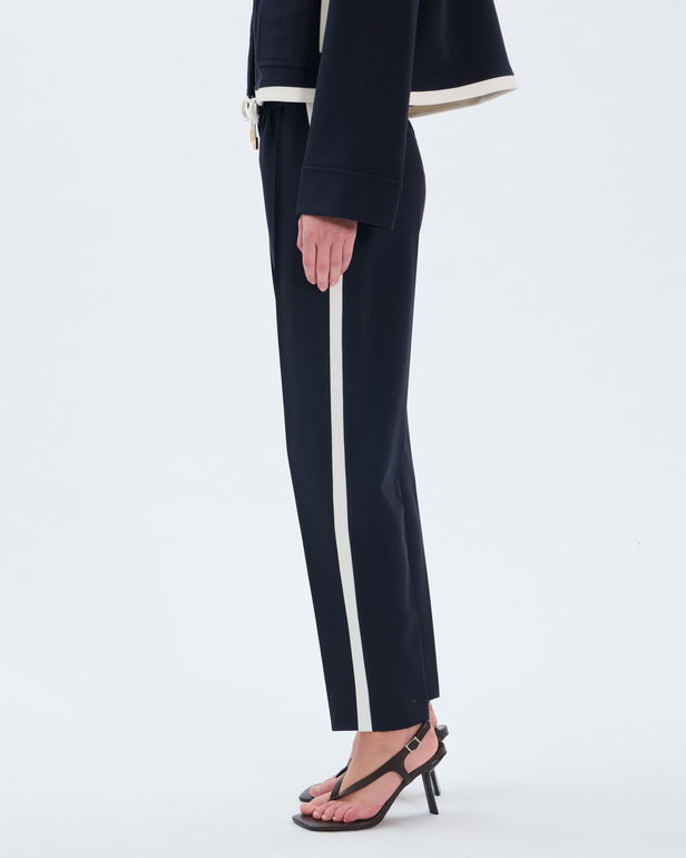 Pielo Pants Slim-fit trousers with nighttime stripes ZAPA