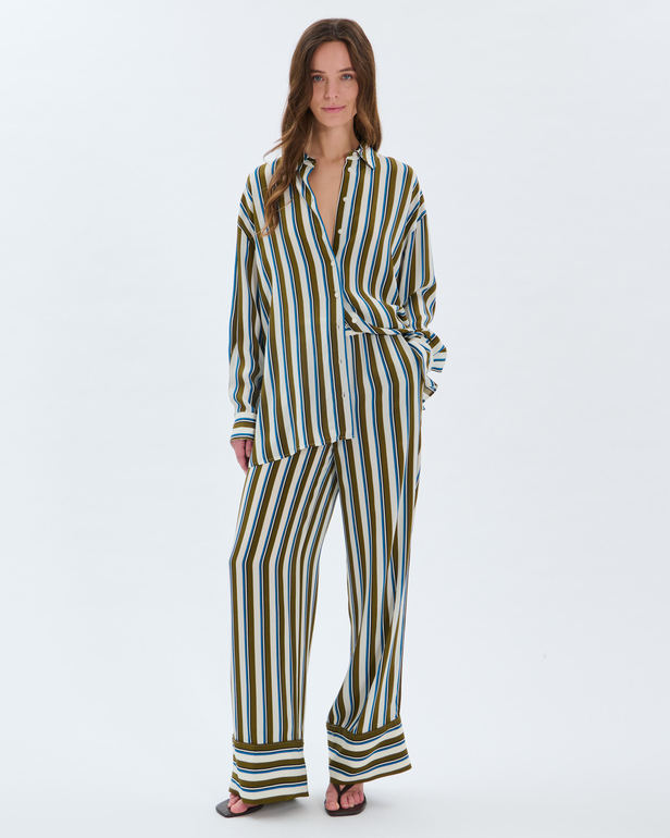 Poetry Trousers Striped viscose trousers ZAPA
