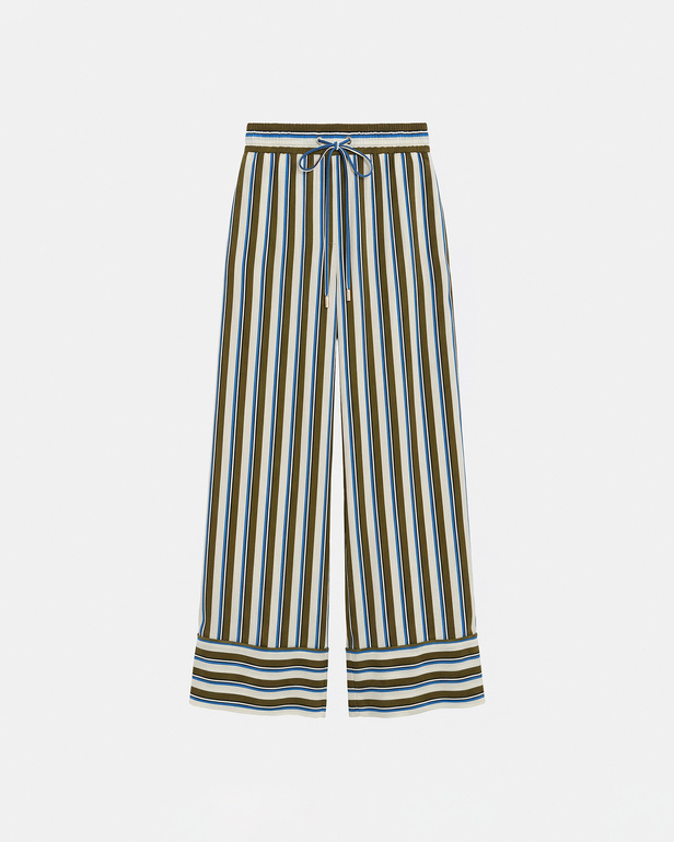 Poetry Trousers Striped viscose trousers ZAPA
