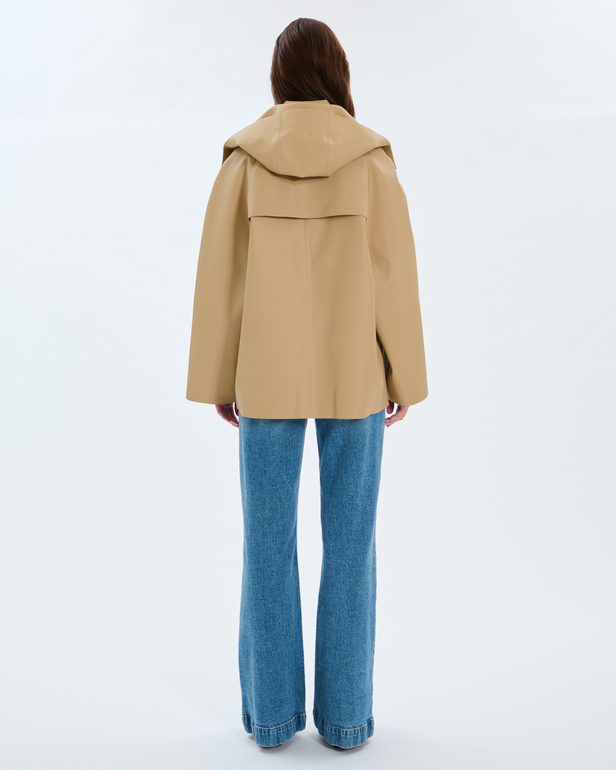 Parker Parka Sand-colored water-repellent parka ZAPA