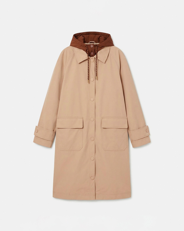 Pascal Parka Sand-colored parka with removable hood ZAPA