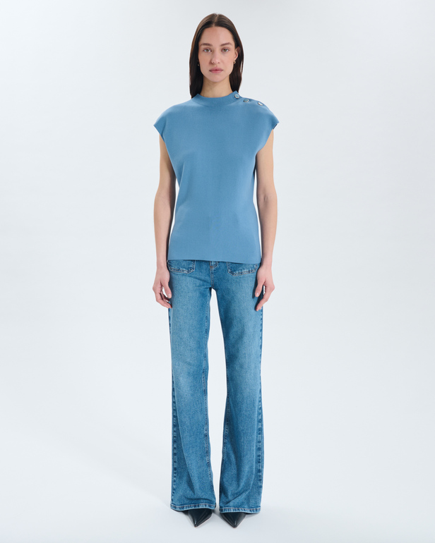 Nigella sweater Sweater with buttoned shoulders ZAPA