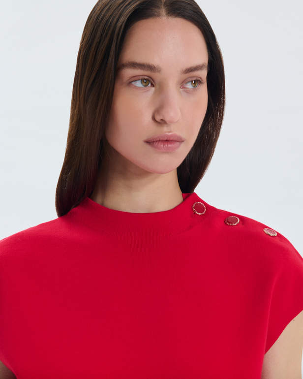 Nigella sweater Button-shoulder sweater ZAPA