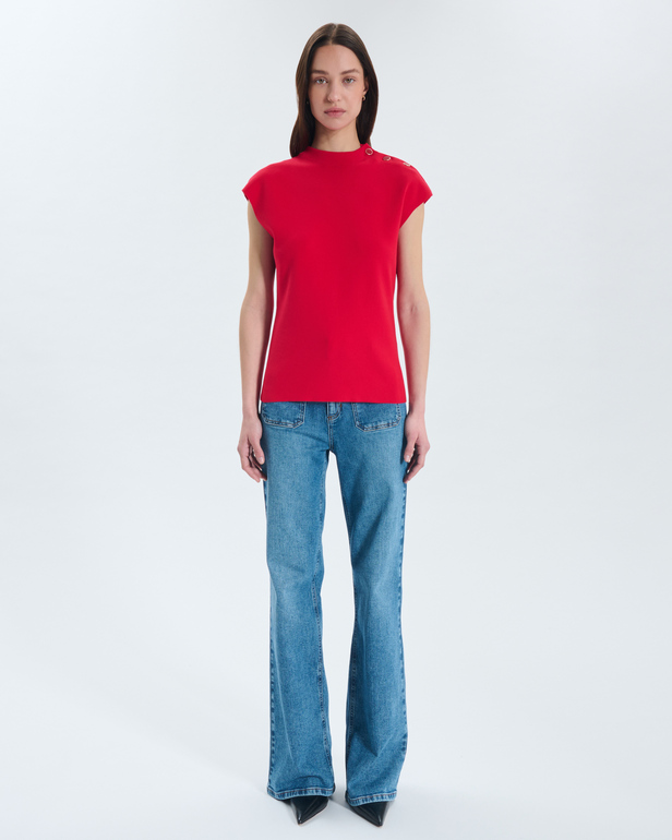 Nigella sweater Button-shoulder sweater ZAPA