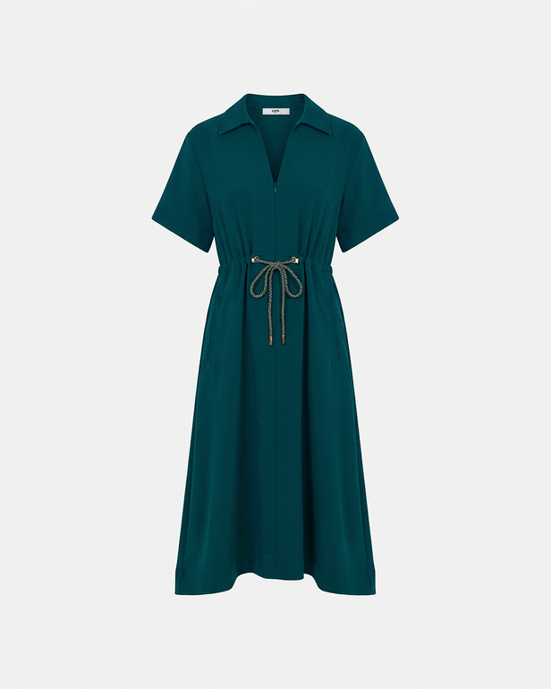 Rebel Dress Dress with green drawstring ZAPA