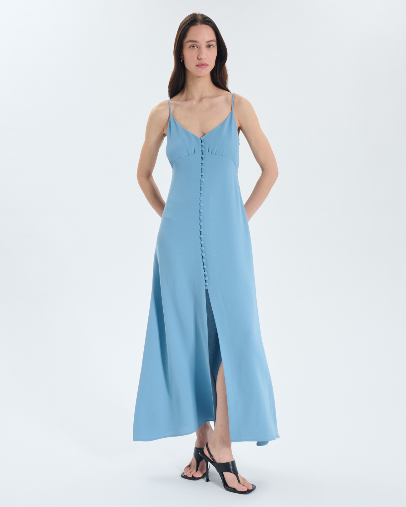 Rystina Dress Rystina dress in blue denim ZAPA