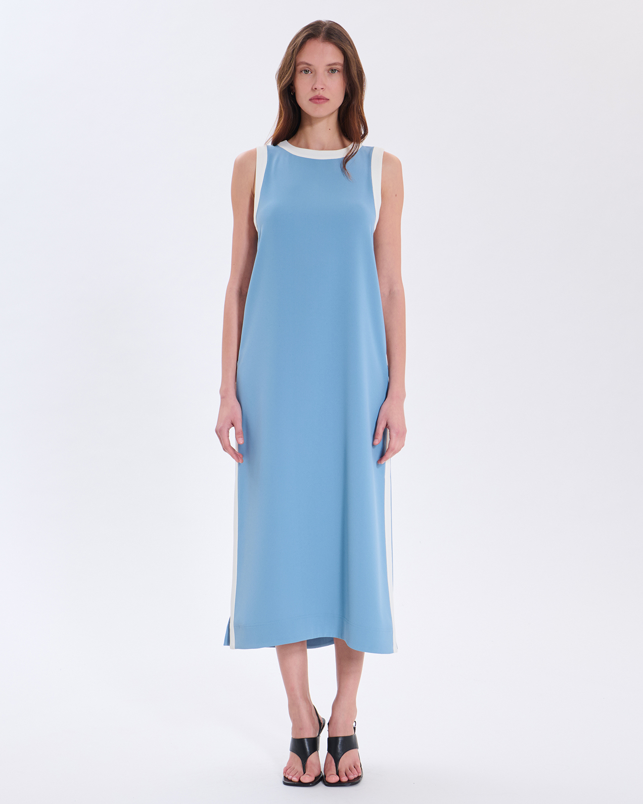Romane dress Romane dress in blue denim ZAPA