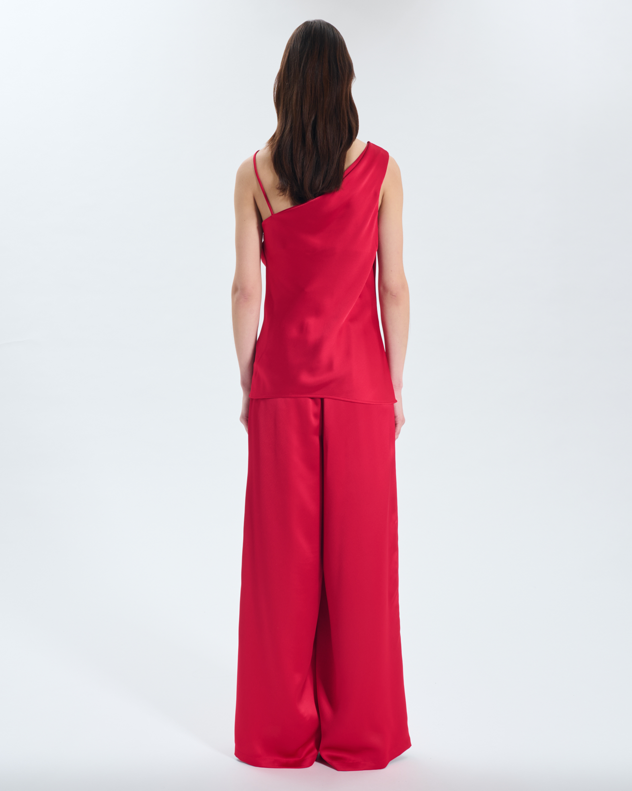 Top Tia Satin asymmetric top ZAPA