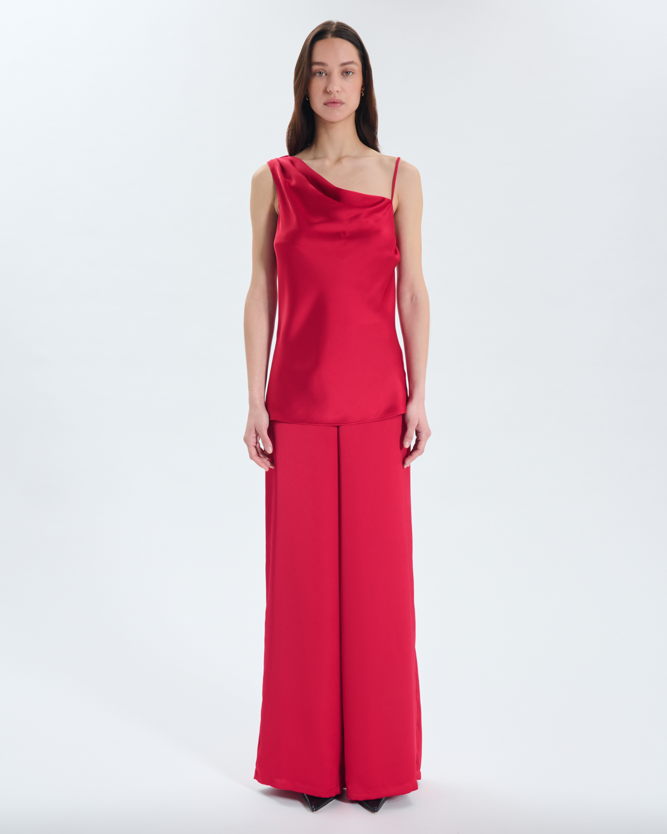 Top Tia Satin asymmetric top ZAPA