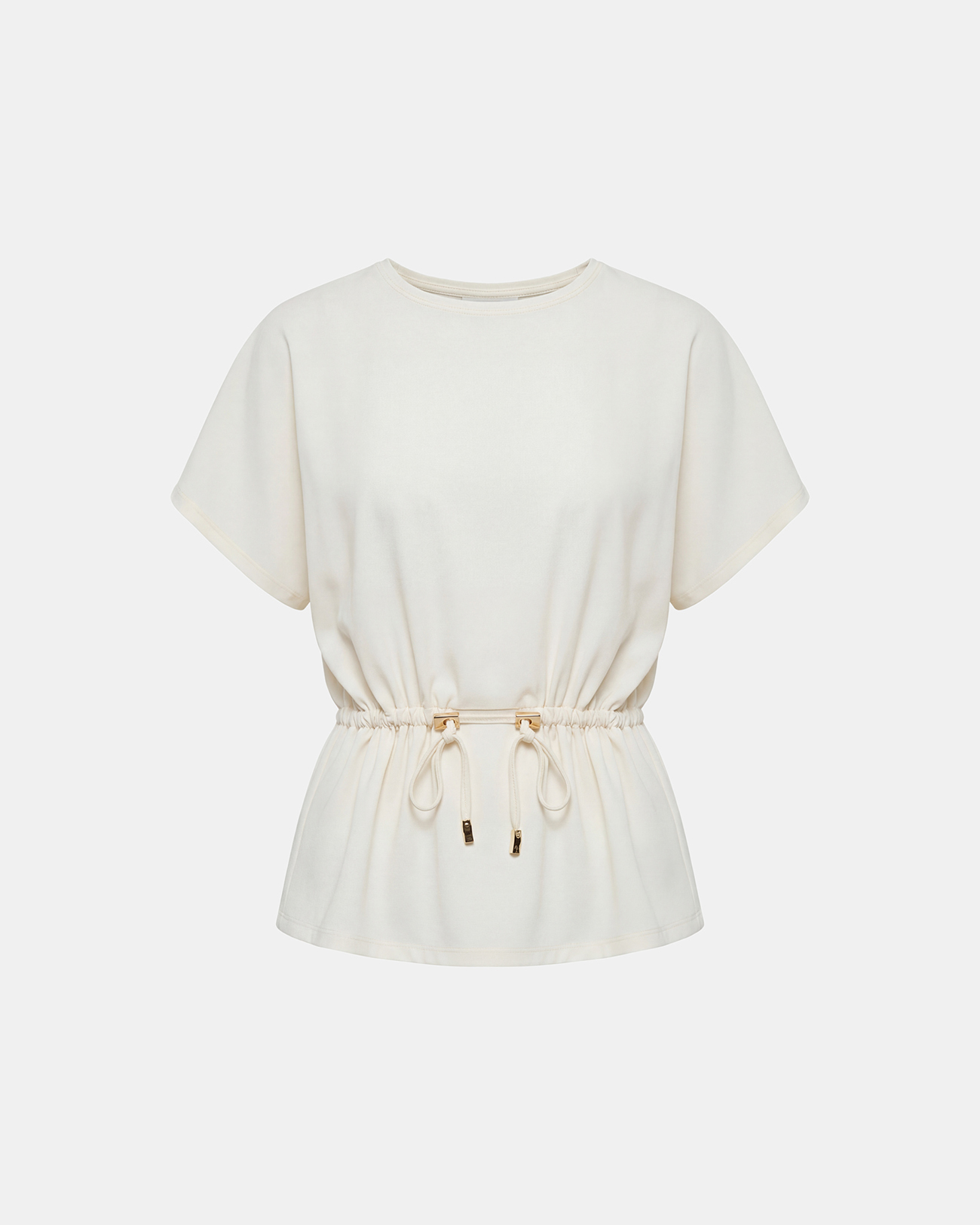 Toria Top Ecru top with a cinched waist ZAPA