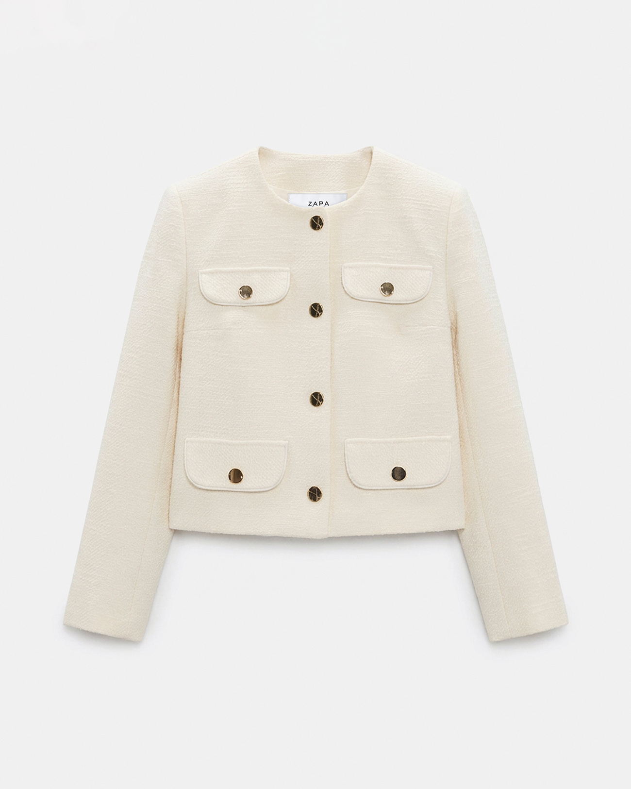 Valsa Jacket Ecru tweed jacket ZAPA