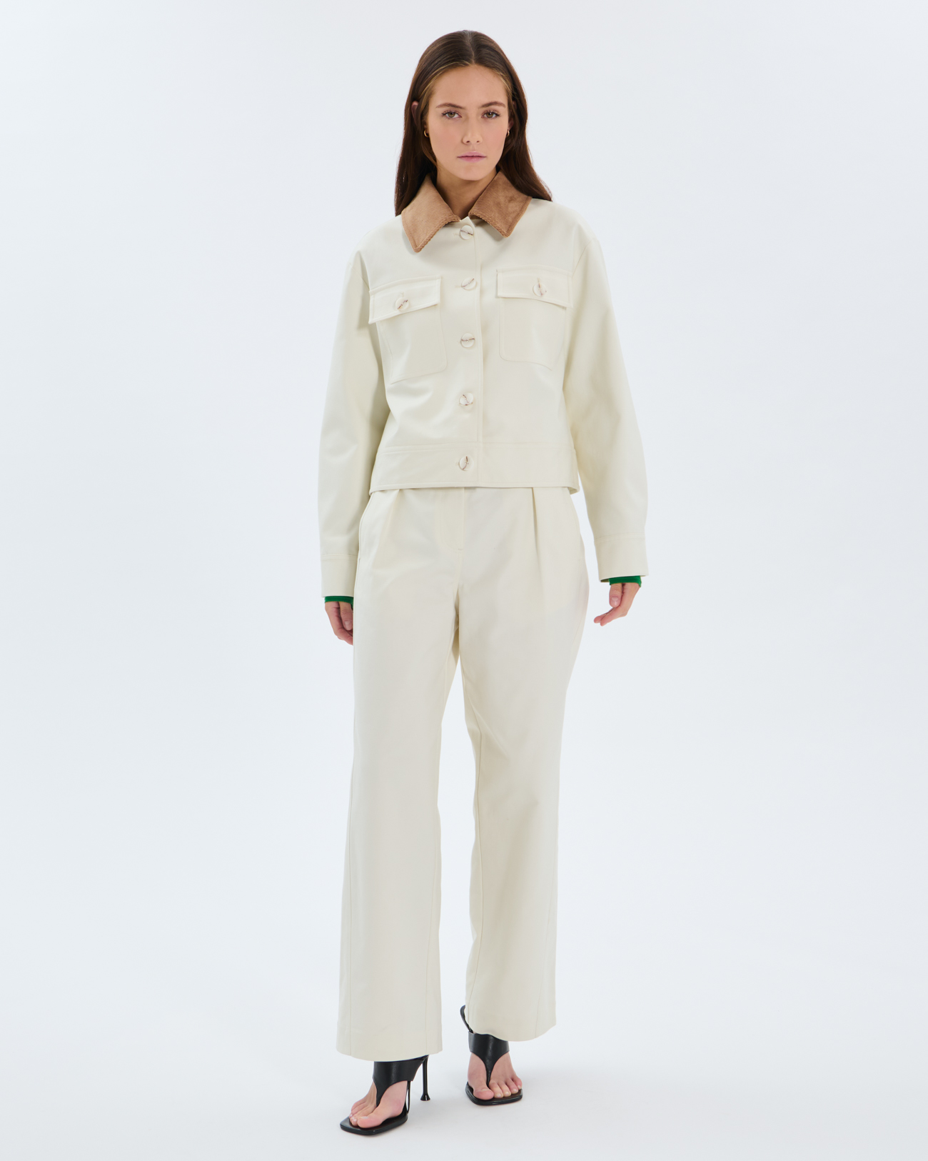 Vero Jacket Ecru cotton jacket ZAPA
