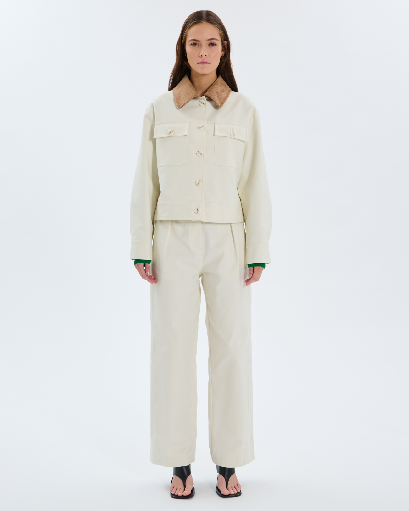 Vero Jacket Ecru cotton jacket ZAPA