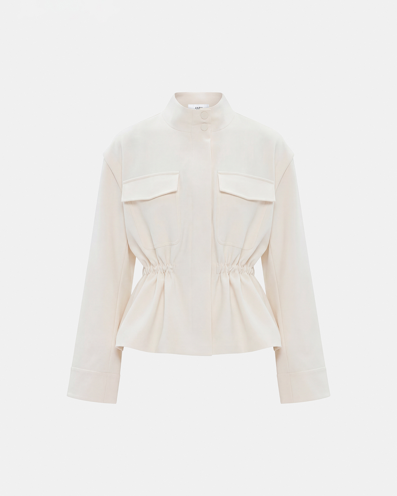 Vahita Jacket Ecru jacket with removable sleeves ZAPA