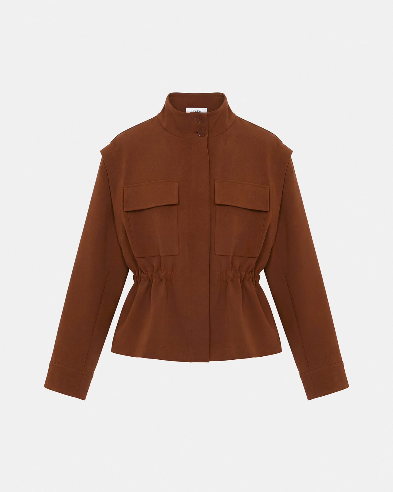 Vahita Jacket Mahogany jacket with removable sleeves ZAPA