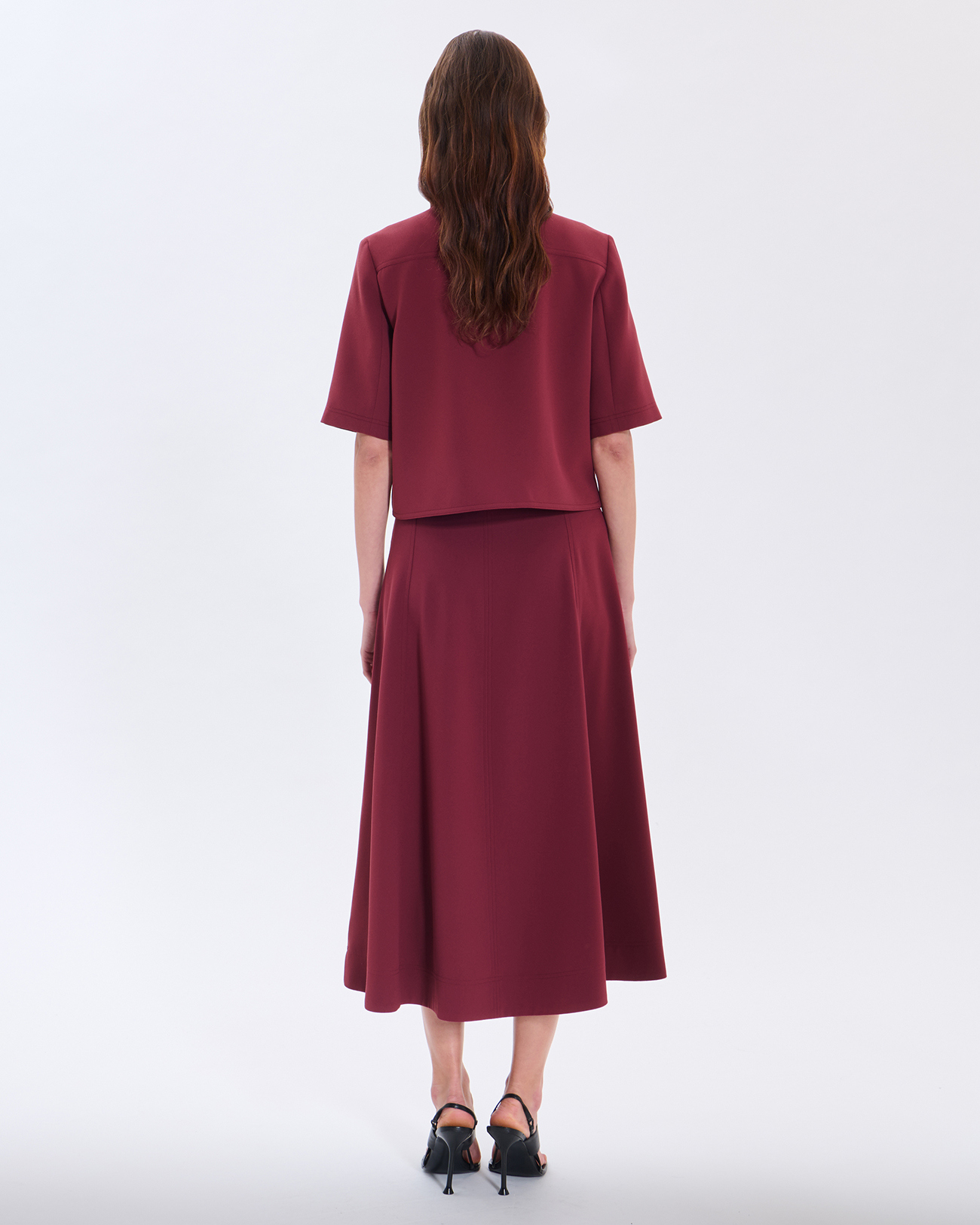 Celina shirt Short burgundy shirt ZAPA