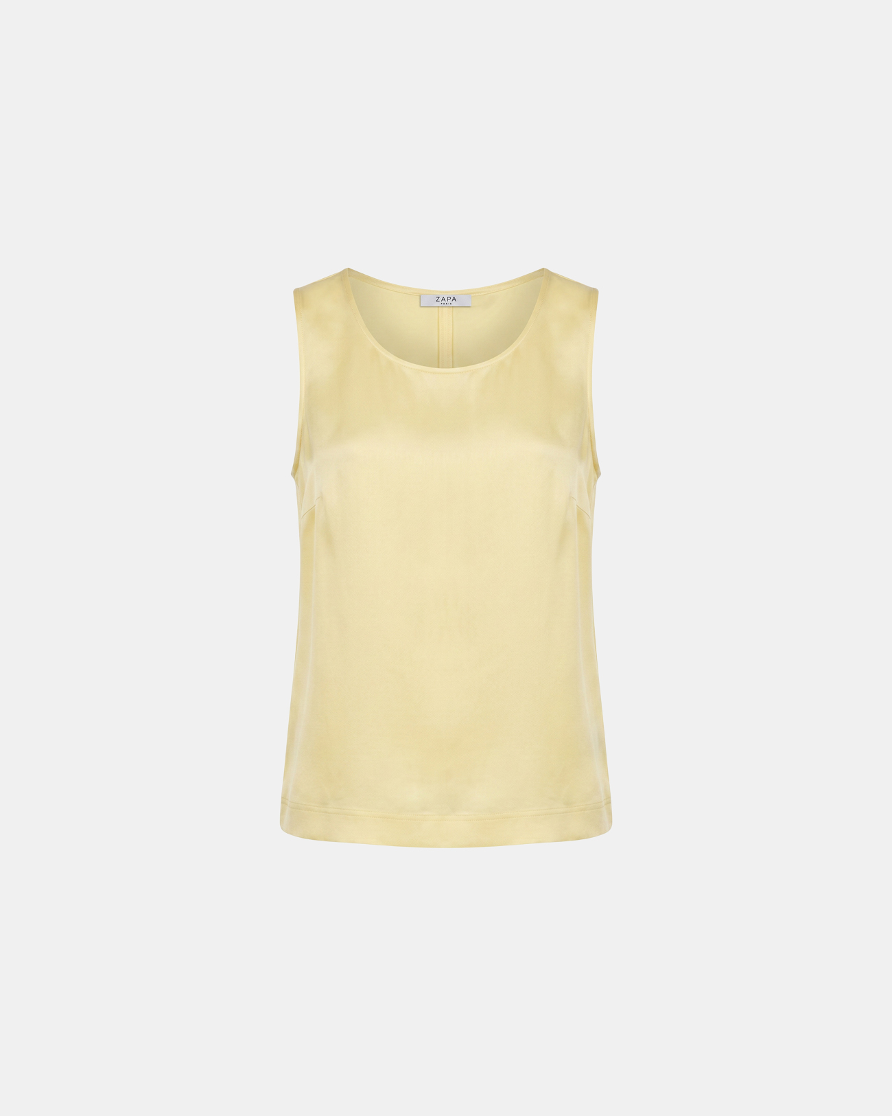 Toy Top Sleeveless satin viscose top mimosa ZAPA