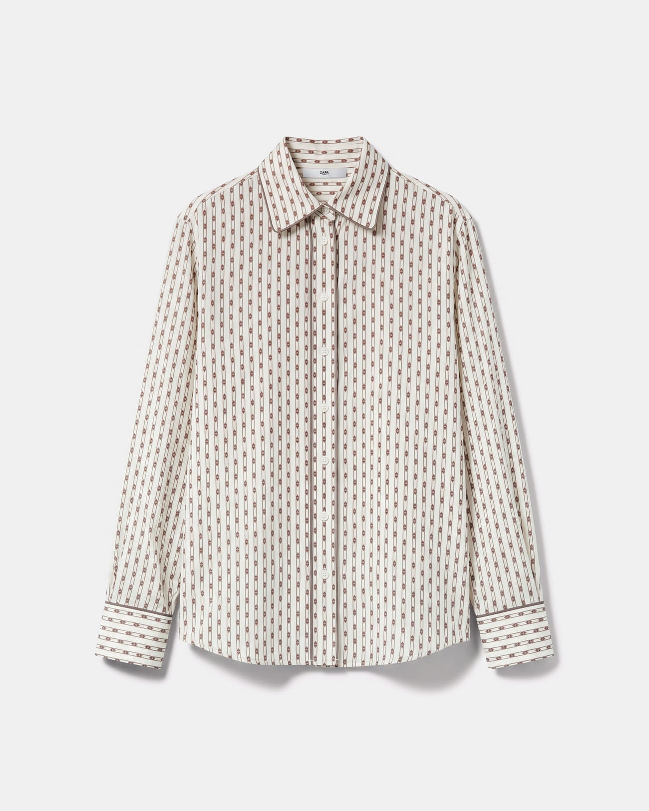 Cosmi P Shirt Straight-cut shirt with geometric patterns ZAPA