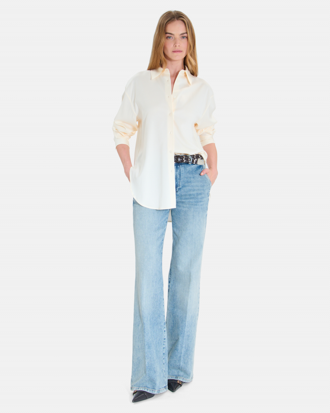 Corentin shirt Cream long-sleeved shirt ZAPA