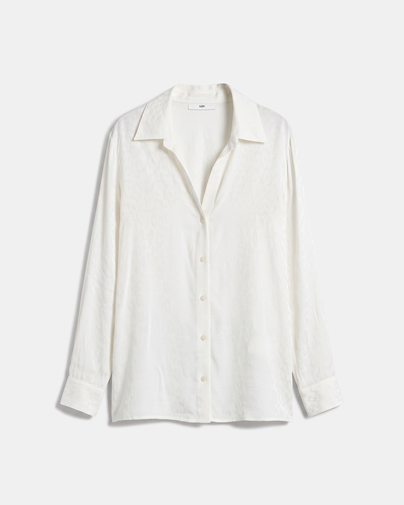 Corane Shirt Off-white, straight-cut shirt ZAPA