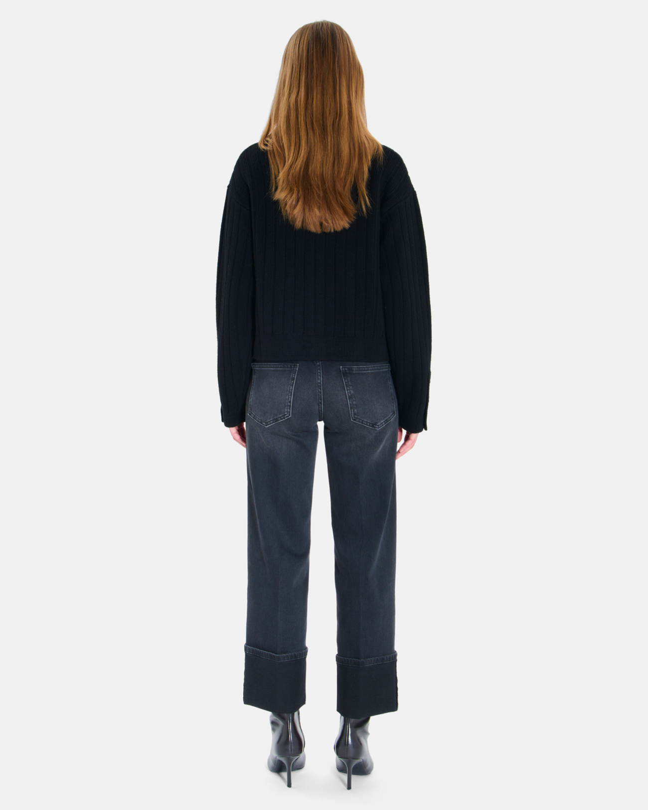 Gelina Vest Black merino wool vest ZAPA