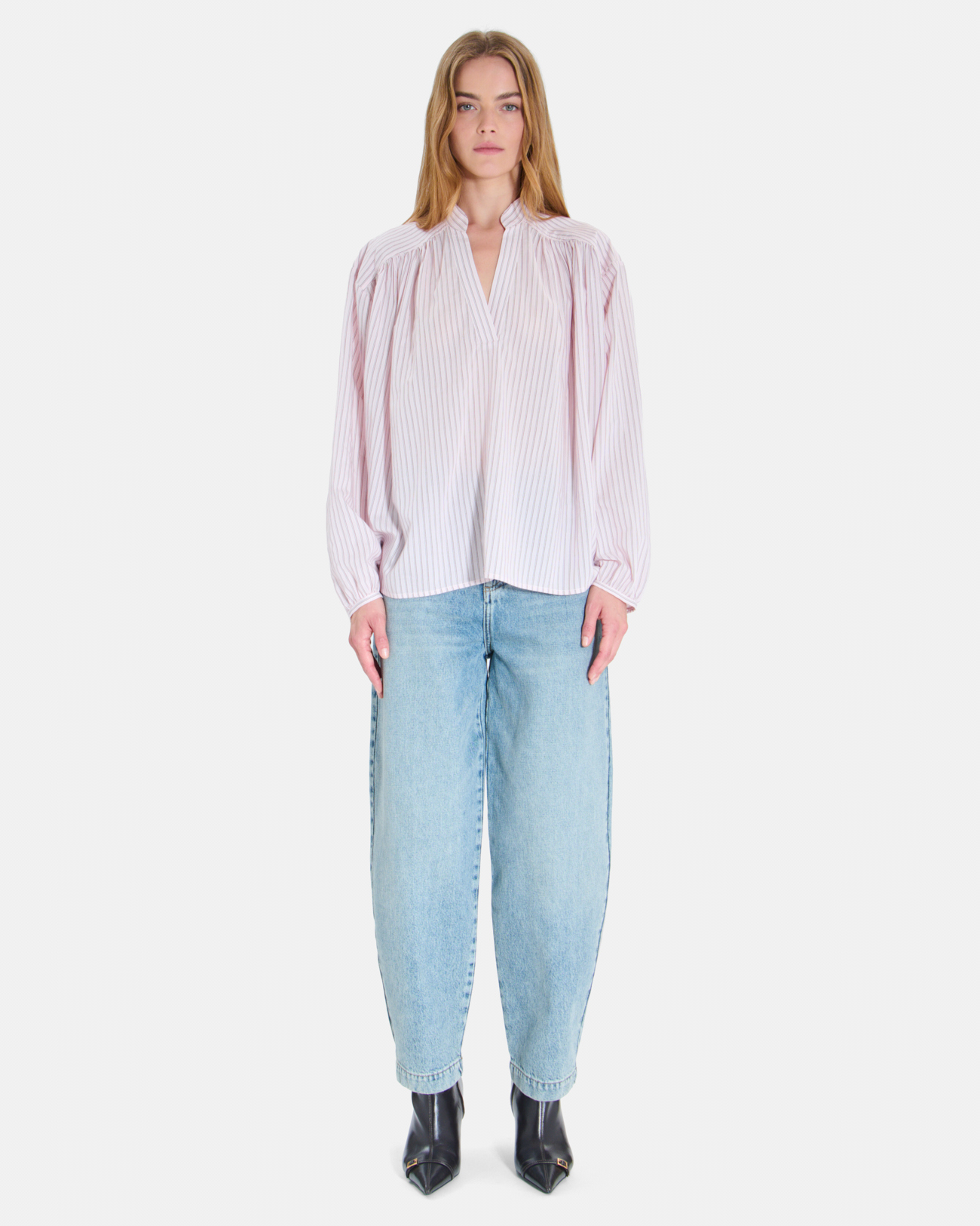 Blandine Blouse Lightweight striped blouse with long sleeves ZAPA