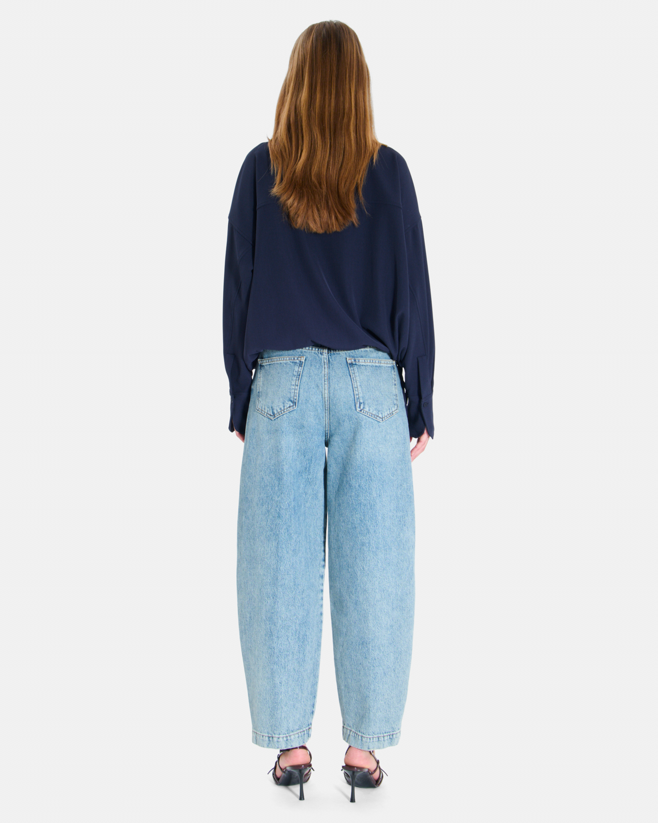 Tulia Top Long-sleeved night top with a shirt collar ZAPA