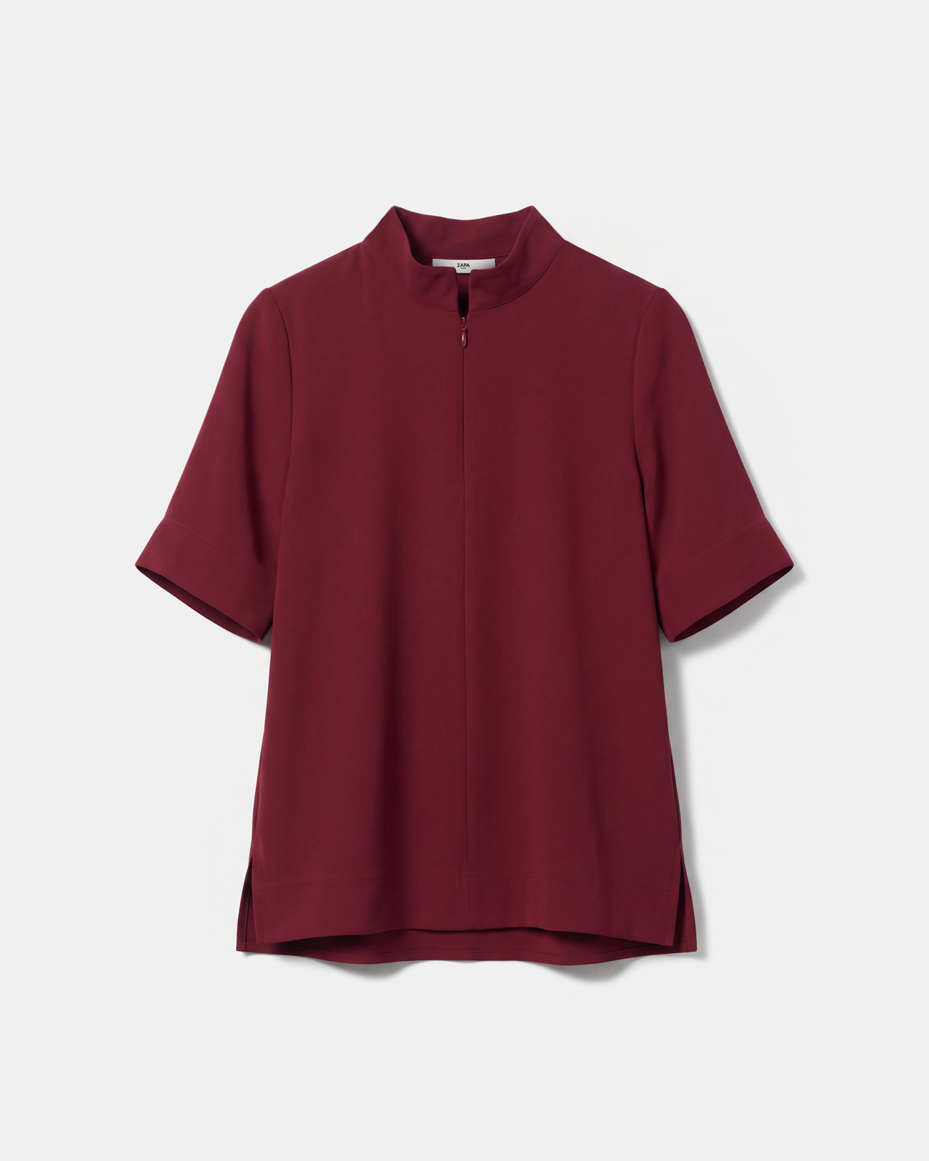 Top Tymma Red oversized high-neck top ZAPA