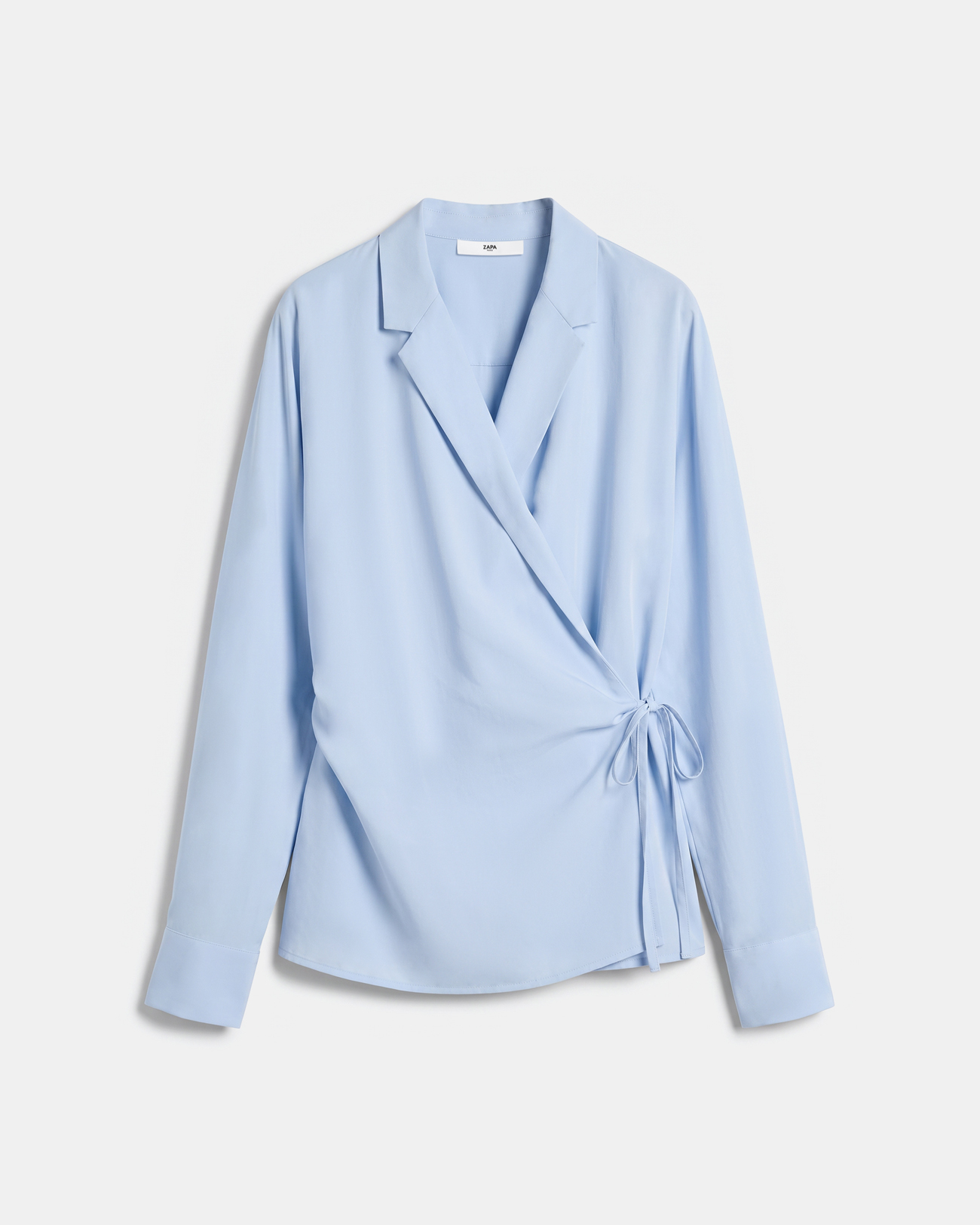 Top Taran Light blue crossover top ZAPA