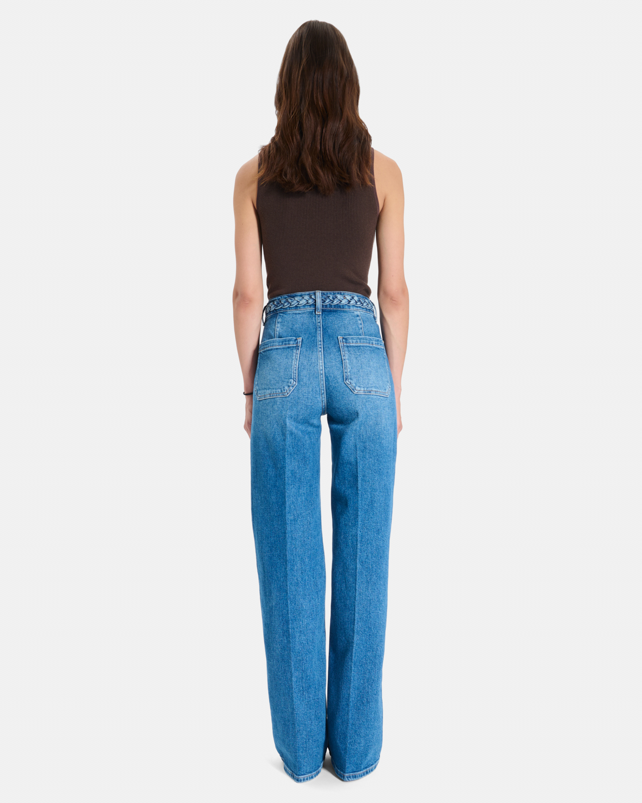 Jean Pocket Straight-leg cotton jeans ZAPA