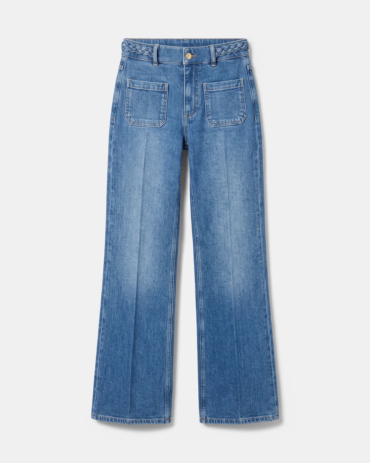 Jean Pocket Straight-leg cotton jeans ZAPA