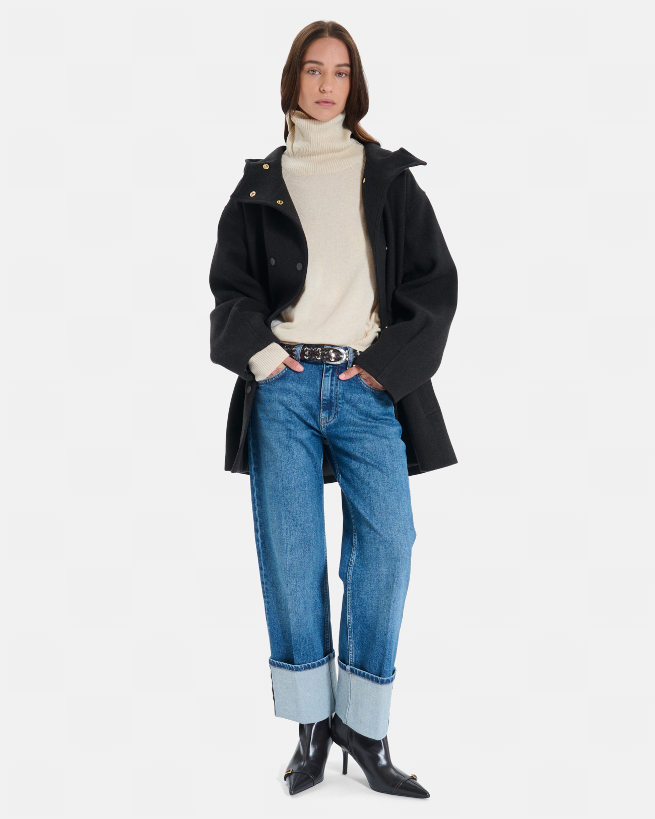 Marina Coat Chocolate wool coat ZAPA