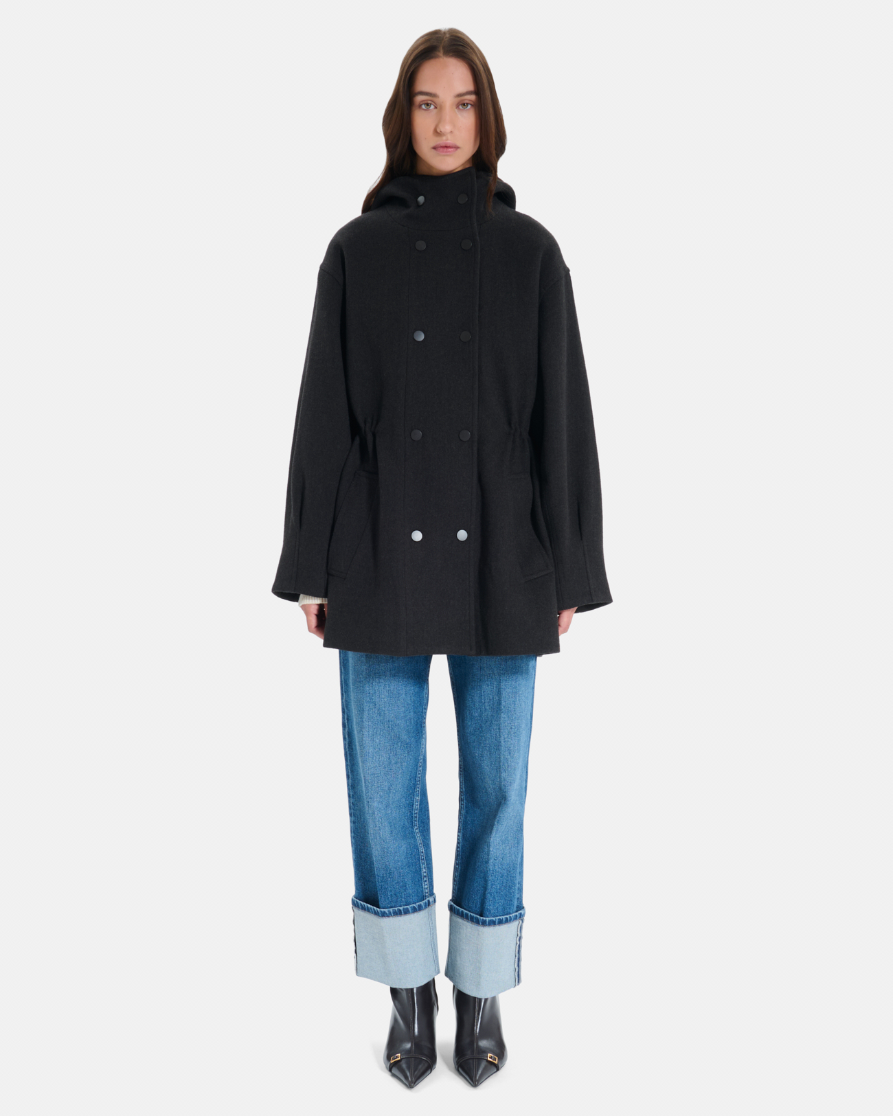 Marina Coat Chocolate wool coat ZAPA