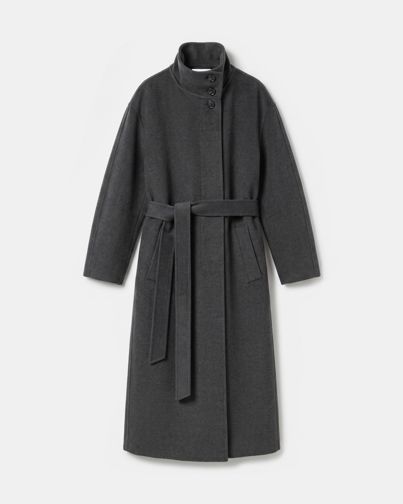 Melissa Coat Long wool coat with a high collar ZAPA
