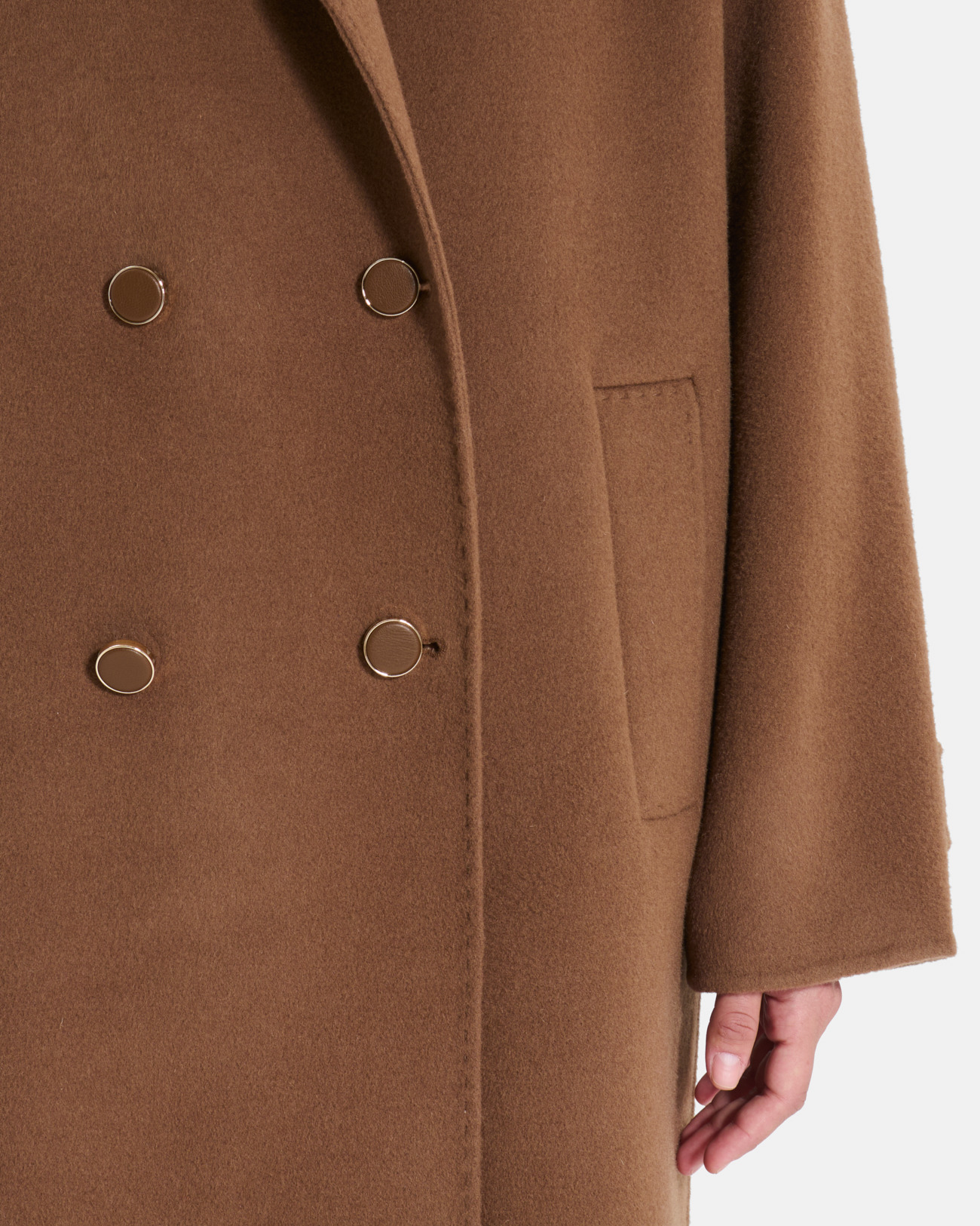 Milo Coat Long cinnamon wool coat ZAPA