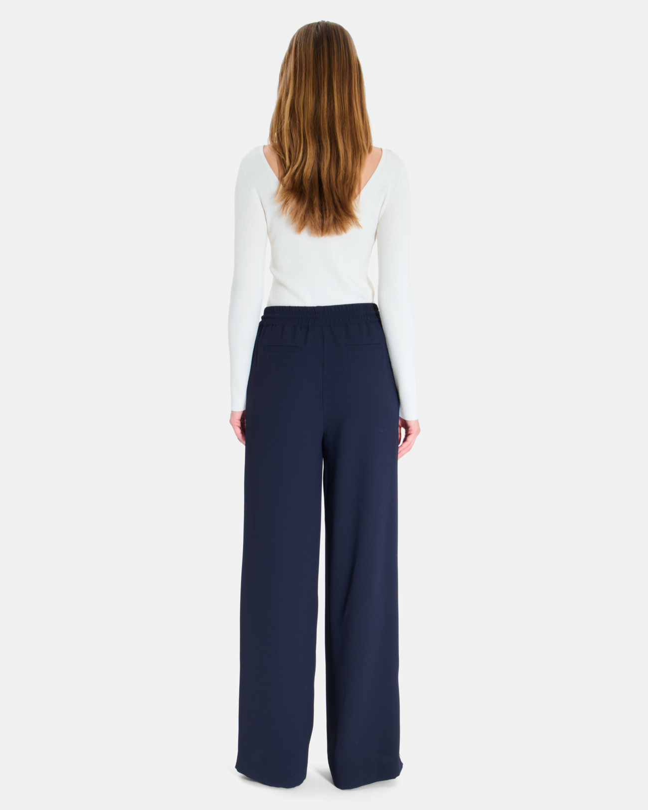 Posy Pants Flowy trousers with a nighttime tie ZAPA