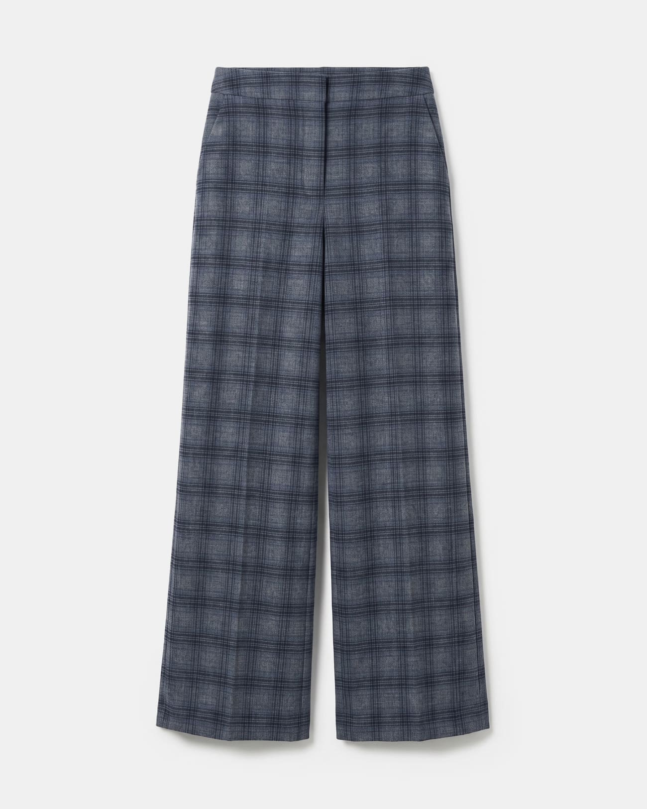 Paulette trousers Wide-legged heather grey trousers ZAPA