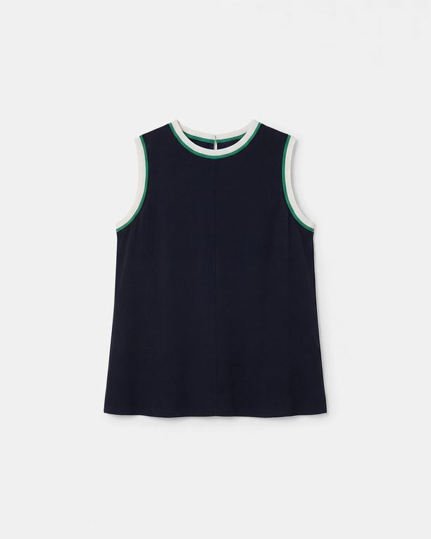 Top Troy Nighttime contrast neckline top ZAPA