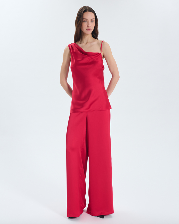 Top Tia Satin asymmetric top ZAPA