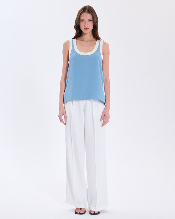 True Top Blue denim Top ZAPA