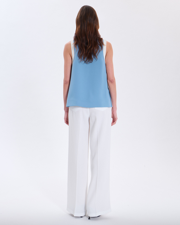 True Top Blue denim Top ZAPA