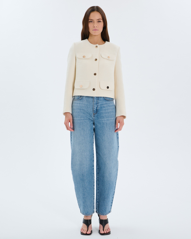 Valsa Jacket Ecru tweed jacket ZAPA
