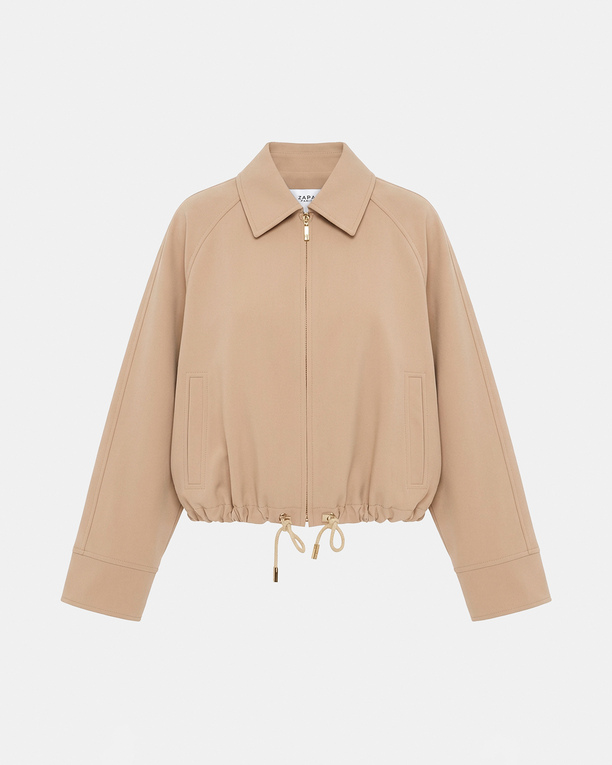 Valeria Jacket Sand-colored short jacket ZAPA