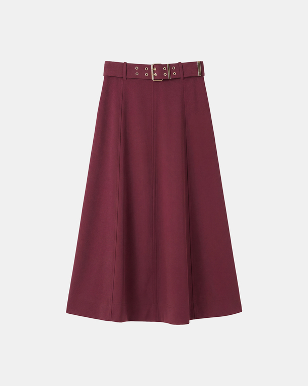 June Skirt Long wine-colored skirt ZAPA