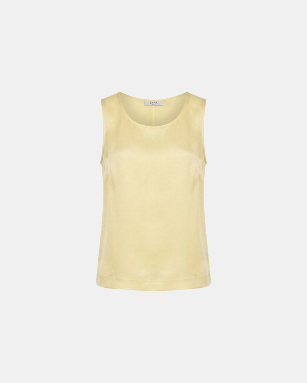 Toy Top Sleeveless satin viscose top mimosa ZAPA