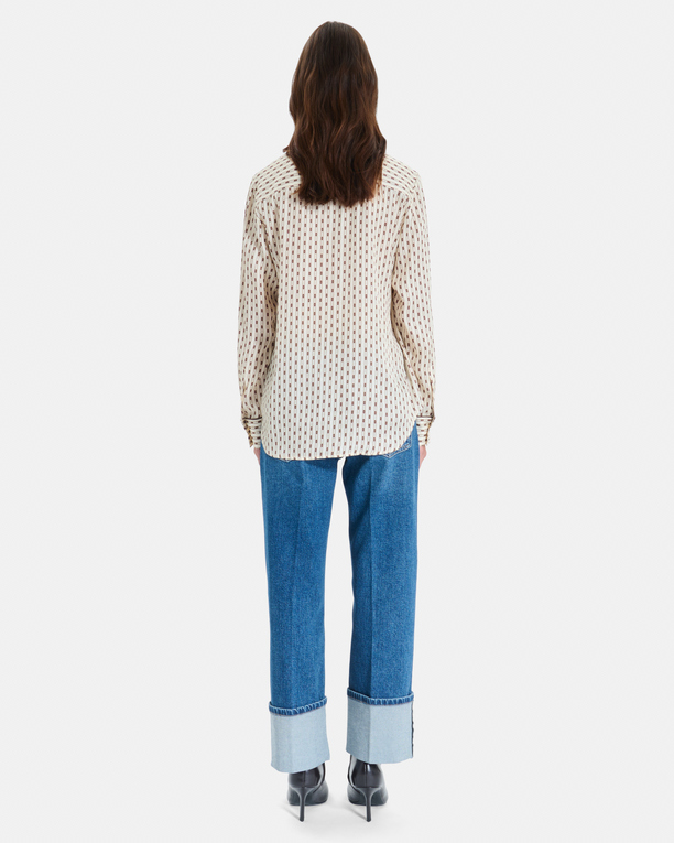 Cosmi P Shirt Straight-cut shirt with geometric patterns ZAPA